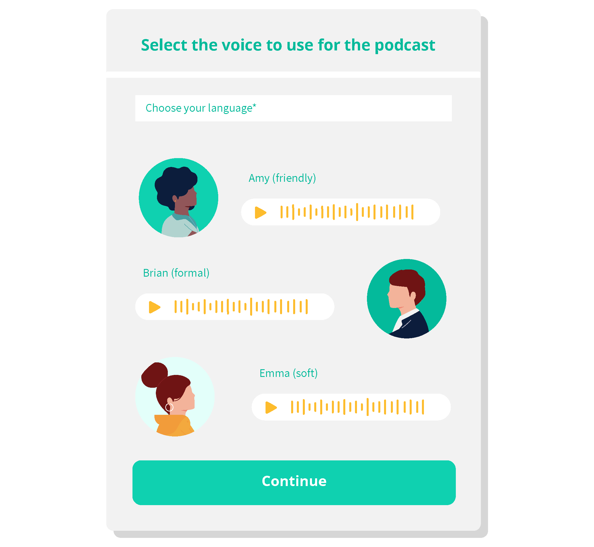 Voice selection