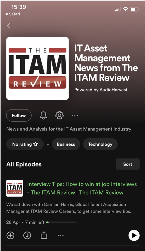 ITAM Review Podcast